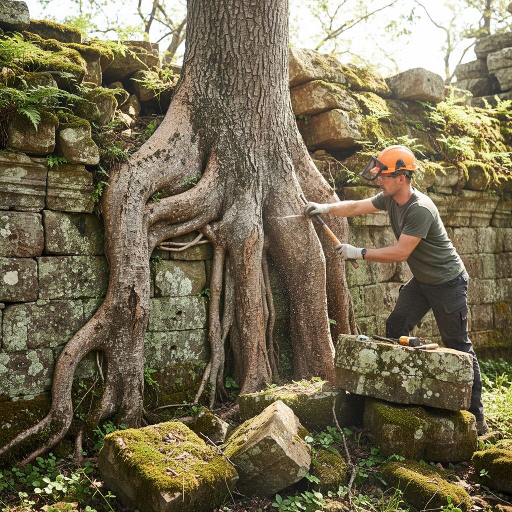 Découvrez 5 méthodes efficaces pour éliminer un arbre qui pousse dans un mur et protéger votre habitation des dommages structurels.