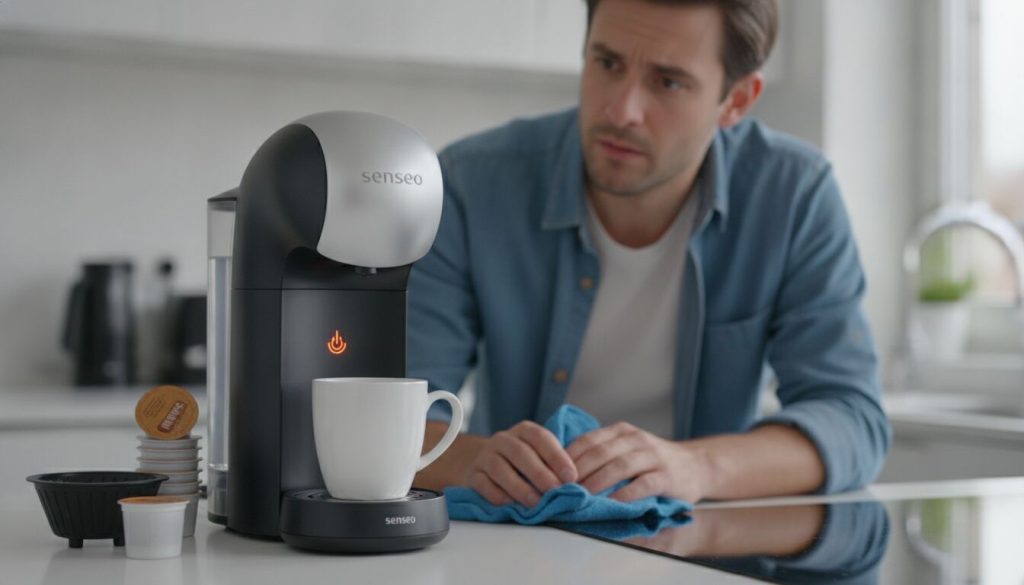 Découvrez pourquoi votre Senseo clignote sans chauffer et les solutions simples pour la réparer rapidement.